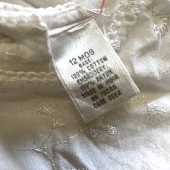 BABY You’re It! White Sleeveless Dress + Hat P/A23/3 - Picture 6 of 6